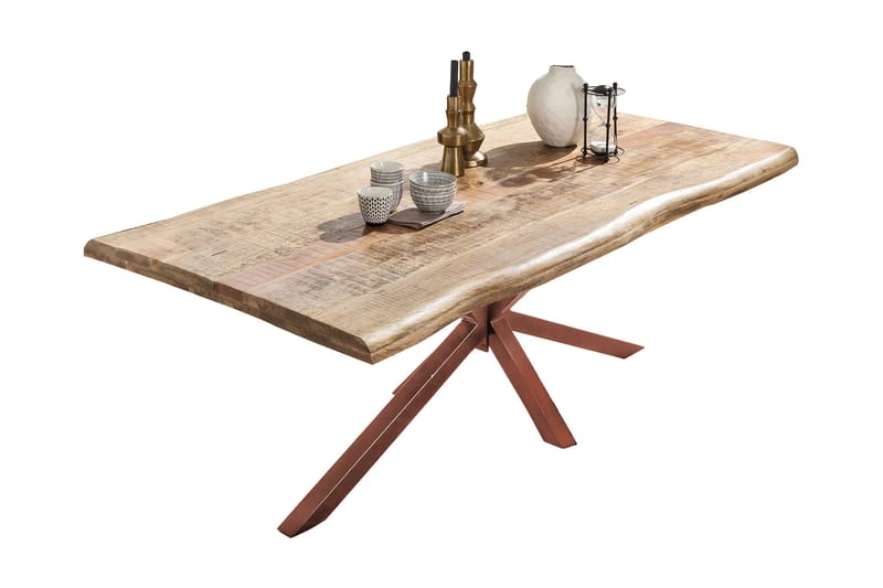 Laikera Spisebord 240 cm - Mango/Natur/Brun - Møbler - Borde - Spisebord og køkkenbord