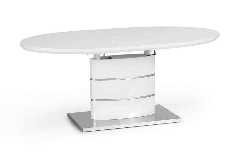 Lauber Udvideligt Spisebord 140 cm - Hvid - Møbler - Borde - Spisebord og køkkenbord