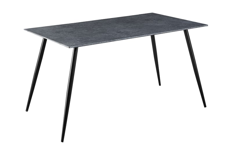 Leandro Spisebord Beton / Sort lak - Møbler - Borde - Spisebord og køkkenbord