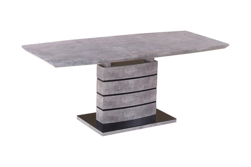 Leonaia Udvideligt Spisebord 140 cm - Glas/Grå - Møbler - Borde - Spisebord og køkkenbord