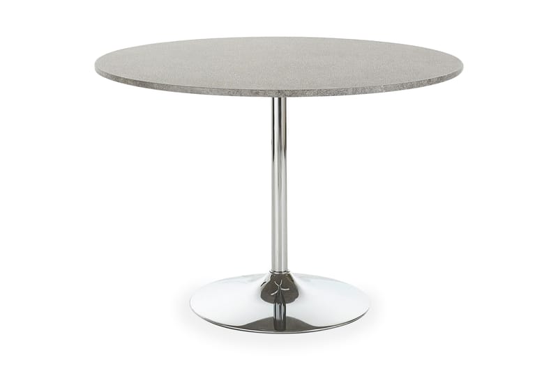 Levente spisebord 110 cm rundt - Grå/Krom - Møbler - Borde - Spisebord og køkkenbord