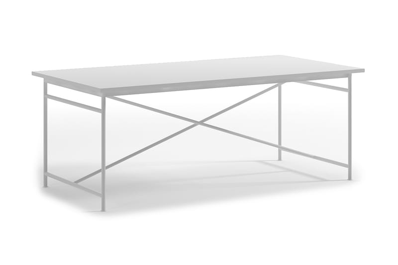 Mae Spisebord 200 cm - Hvid/Sort - Møbler - Borde - Spisebord og køkkenbord