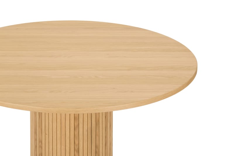 Noira Spisebord 120 cm Massivt Træ  Rundt - Natur - Møbler - Borde - Spisebord og køkkenbord