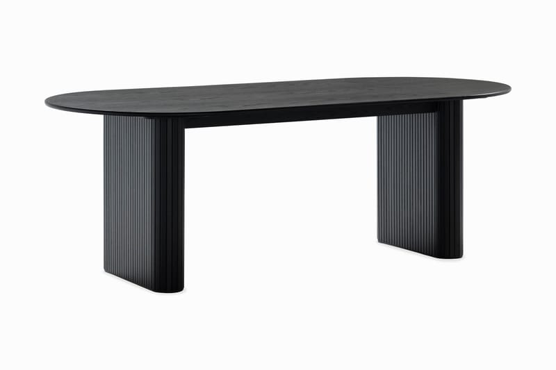 Noira Spisebord 220 cm Massiv Eg - Sort - Møbler - Borde - Spisebord og køkkenbord