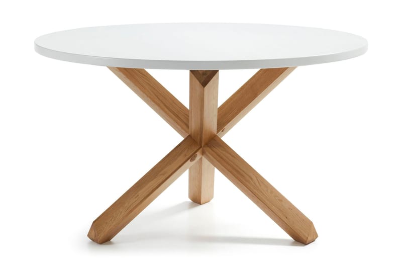 Nori Spisebord 120 cm Rund - Hvid - Møbler - Borde - Spisebord og køkkenbord