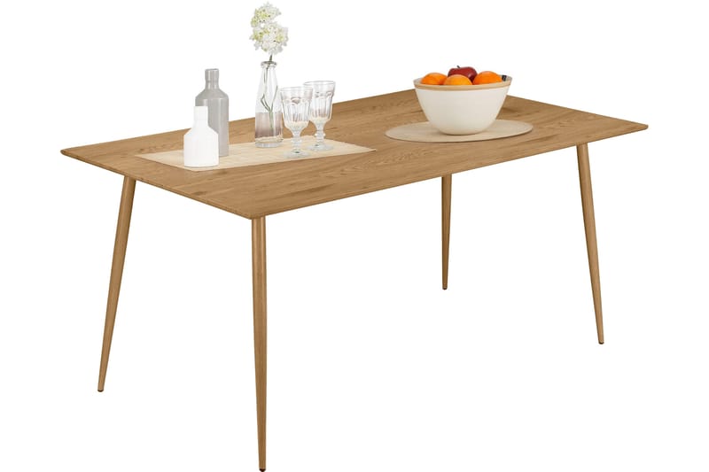 Oktoos Spisebord 160 cm - Natur - Møbler - Borde - Spisebord og køkkenbord
