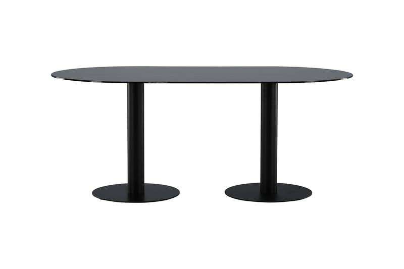 Pillan Spisebord 180 cm Ovalt - Sort - Møbler - Borde - Spisebord og køkkenbord