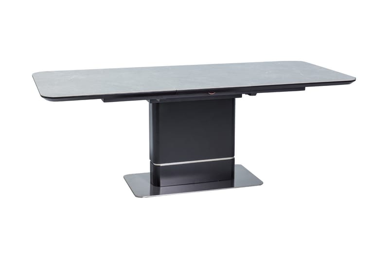 Psyri Udvideligt Spisebord 160 cm - Keramik/Grå/Sort - Møbler - Borde - Spisebord og køkkenbord