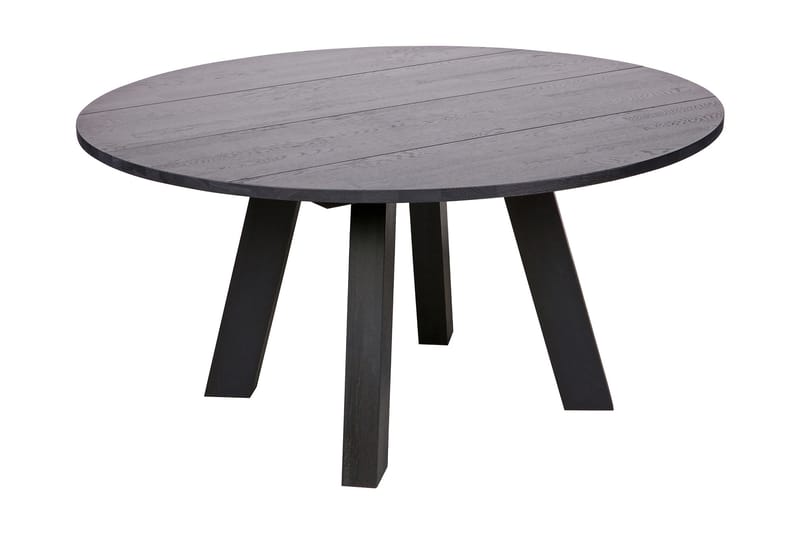 Reba Spisebord 150 cm Rund - Sort Eg - Møbler - Borde - Spisebord og køkkenbord