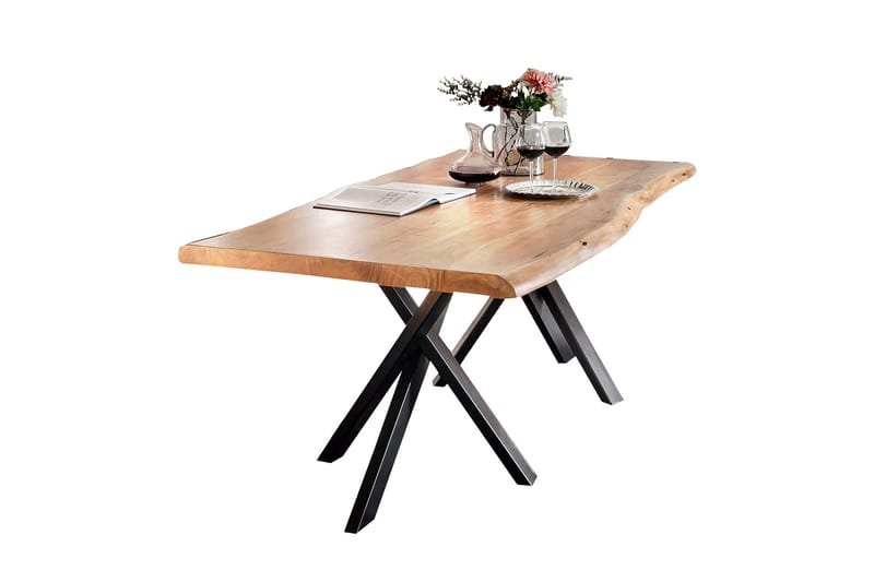 Rotelle Spisebord - Træ/Natur/Sort - Møbler - Borde - Spisebord og køkkenbord