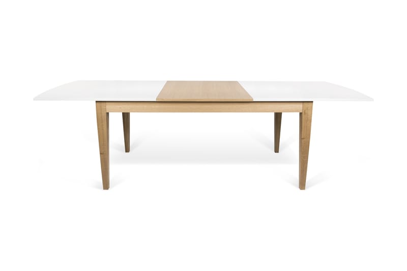 Schoepp Udvideligt Spisebord 90 cm Eg Hvid/Træ - Temahome - Møbler - Borde - Spisebord og køkkenbord