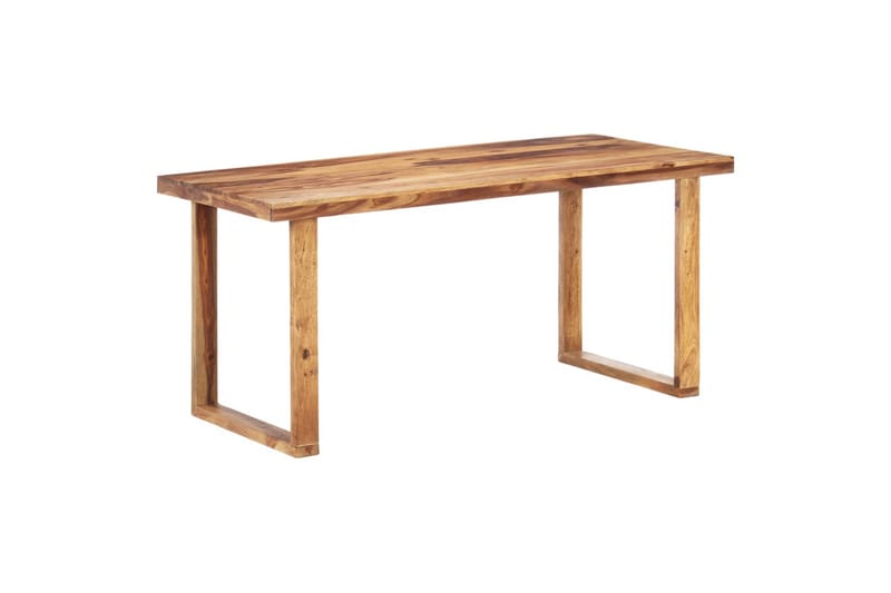 Spisebord 160x80x76 cm Massivt Sheeshamtræ - Brun - Møbler - Borde - Spisebord og køkkenbord