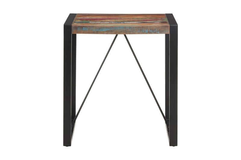 Spisebord 70x70x75 cm massivt genanvendt træ - Sort - Møbler - Borde - Spisebord og køkkenbord