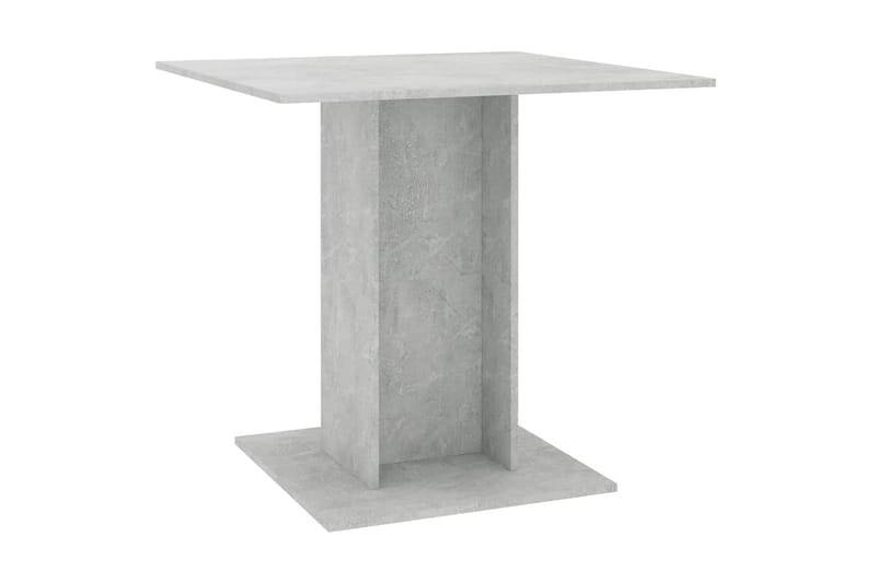 spisebord 80 x 80 x 75 cm spånplade betongrå - Møbler - Borde - Spisebord og køkkenbord