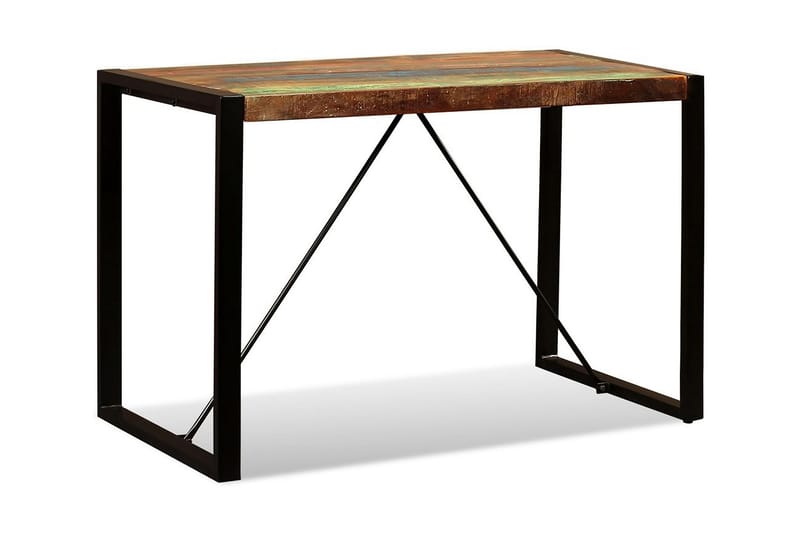 Spisebord I Massivt Genanvendt Træ 120 Cm - Brun - Møbler - Borde - Spisebord og køkkenbord