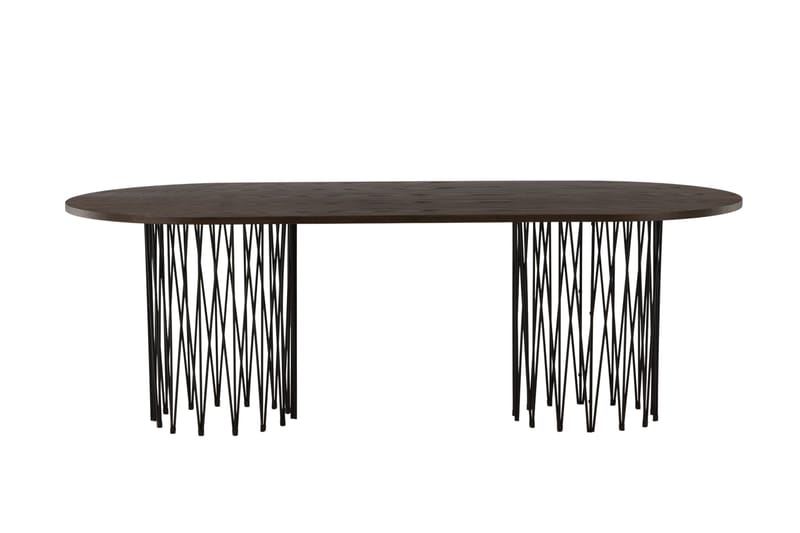 Stonaro Spisebord 220x100x74 cm Oval - Brun - Møbler - Borde - Spisebord og køkkenbord