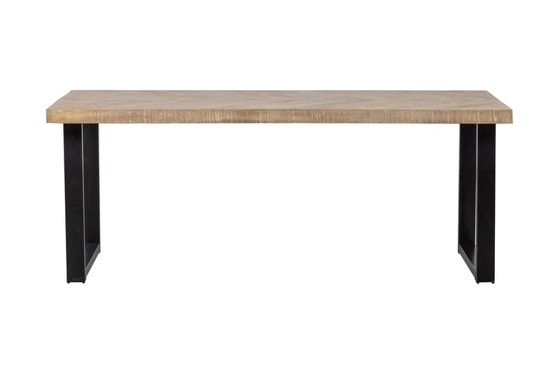 Tablo Spisebord U-formede ben 180 cm - Blonder / Natur / Sort - Møbler - Borde - Spisebord og køkkenbord