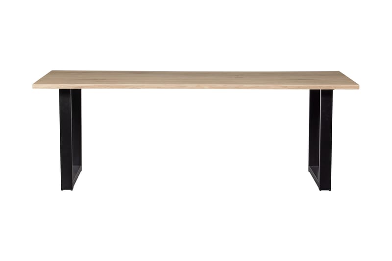 Tablo Spisebord U-formede ben 199 cm - Eg / sort - Møbler - Borde - Spisebord og køkkenbord