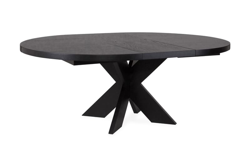 Telma Udvideligt Spisebord 140 cm Rundt - Sort - Møbler - Borde - Spisebord og køkkenbord