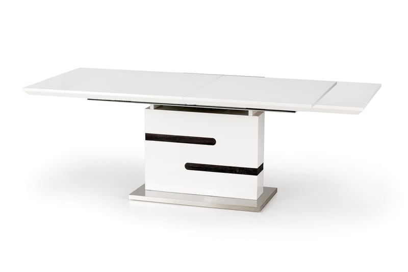 Tengalia Udvideligt Spisebord 160 cm - Hvid/Grå - Møbler - Borde - Spisebordssæt