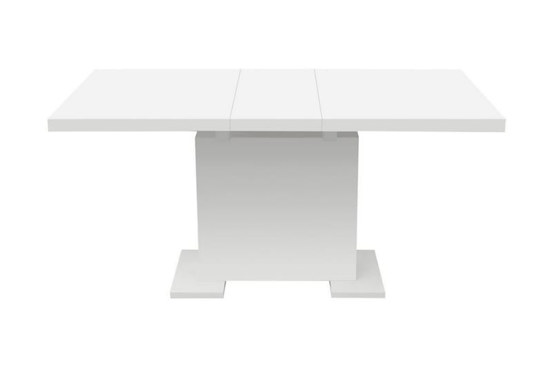 Udtræksspisebord Højglans Hvid - Hvid - Møbler - Borde - Spisebord og køkkenbord
