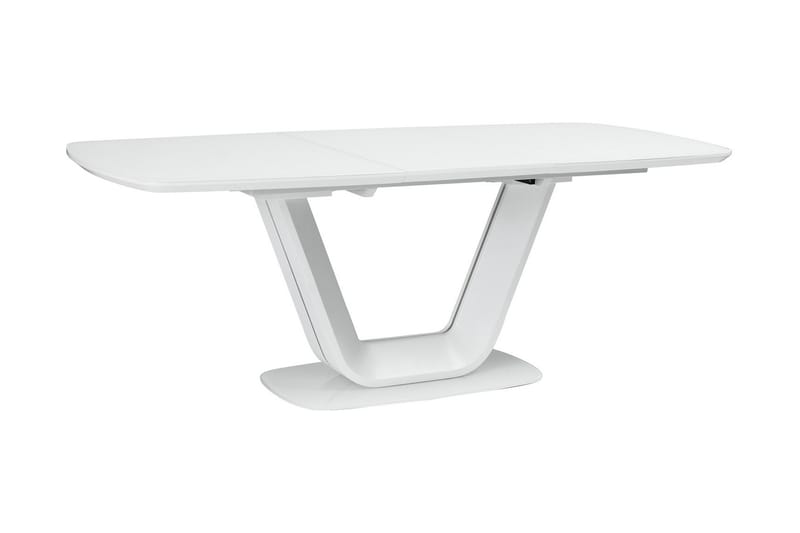 Ventera Udvideligt Spisebord 140 cm - Glas/Hvid - Møbler - Borde - Spisebord og køkkenbord