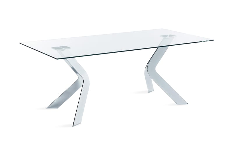 Virginia Spisebord 200 cm - Glas/Krom - Møbler - Borde - Spisebord og køkkenbord