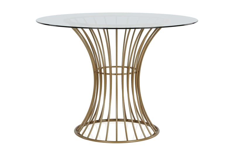 Westwood Spisebord 107 cm Rundt Glas/Messing - CosmoLiving - Møbler - Borde - Spisebord og køkkenbord