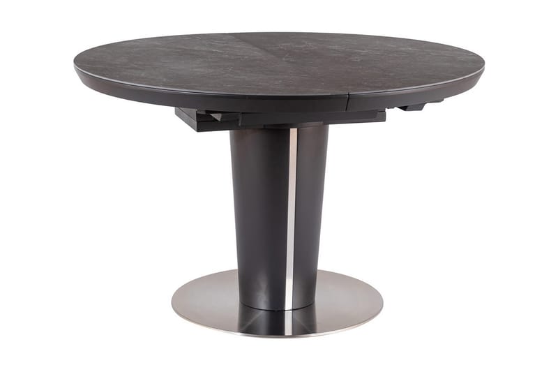 Wilora Udvideligt Spisebord 120 cm Rundt - Keramik/Grå - Møbler - Borde - Spisebord og køkkenbord