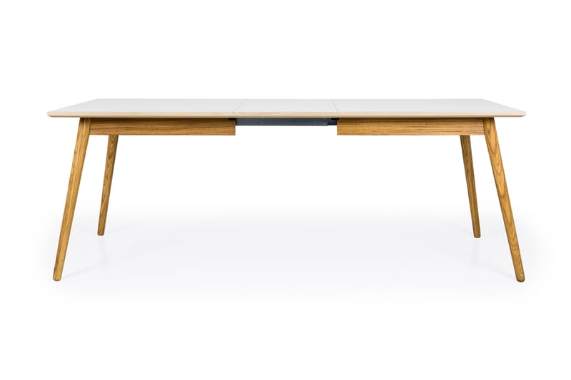 Wilton Udvideligt spisebord 90 cm - Hvid / brun - Møbler - Borde - Spisebord og køkkenbord