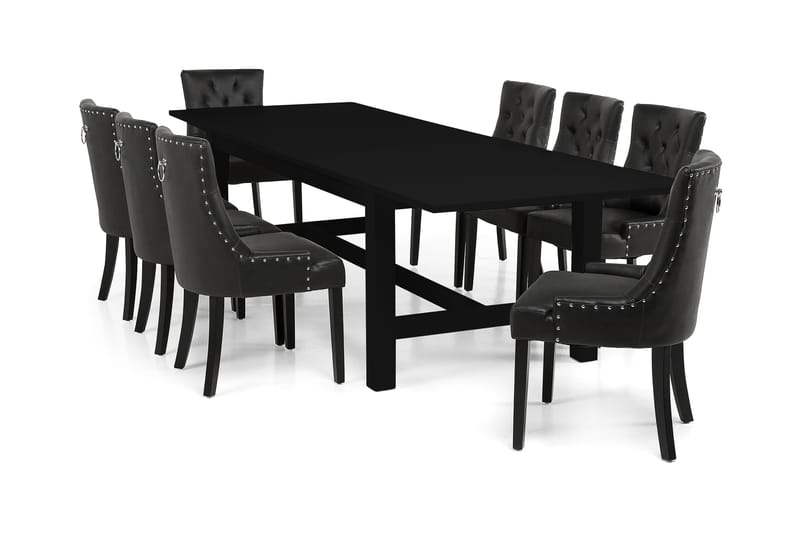 Altea Spisebord med 8 tuva lænestole - Møbler - Borde - Spisebordssæt