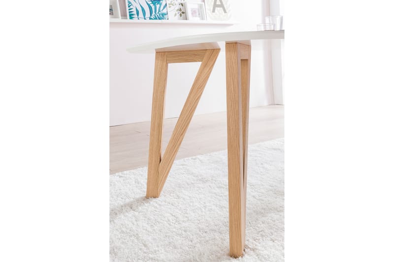 Britas Spisebordssæt 180 cm inkl 4 Stole - Hvid/Gul - Møbler - Borde - Spisebordssæt