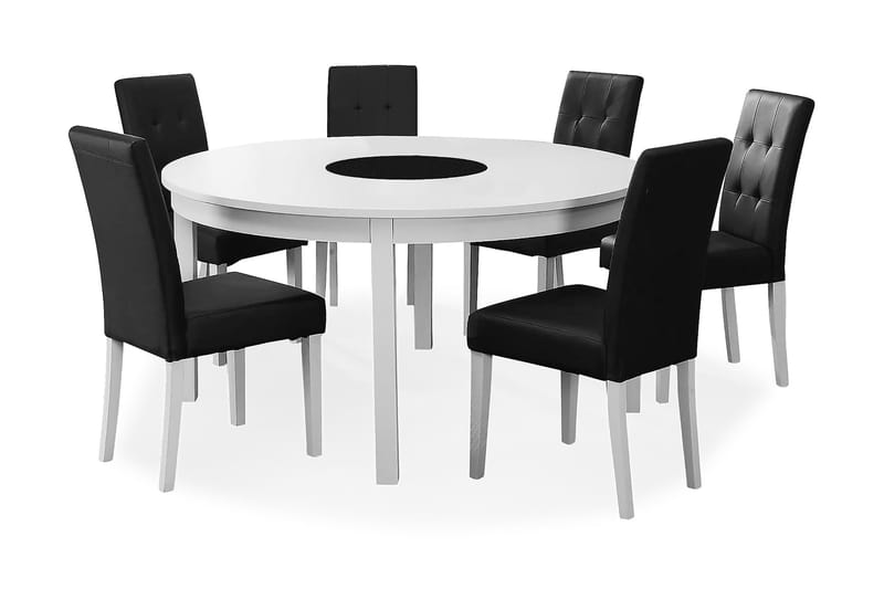Jasmin Spisebord 150 cm med 6 Viktor spisestole - Møbler - Borde - Spisebordssæt