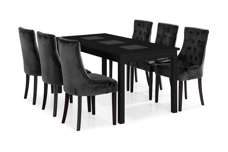 Jasmin Spisebord med 6 Victoria lænestole - Møbler - Borde - Spisebordssæt