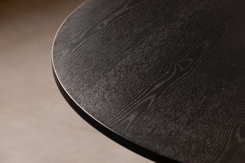 Kopparbo Spisebordssæt 130 cm Rund inkl 4 Winston Stole - Sort / sort - Møbler - Borde - Spisebordssæt