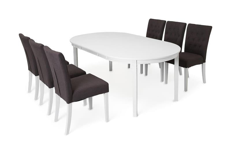 Läckö Spisebordssæt - 6 Jenny Stole - Møbler - Borde - Spisebordssæt