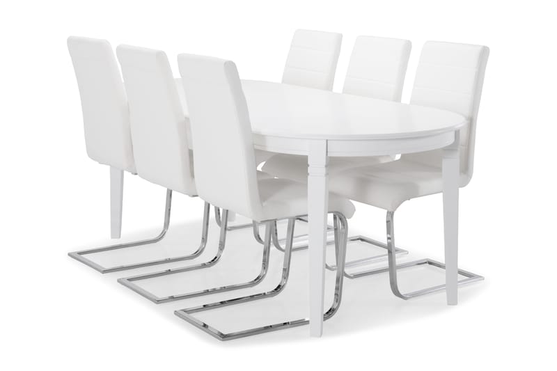 Läckö Spisebordssæt med 6 Cibus Stole - Møbler - Borde - Spisebordssæt