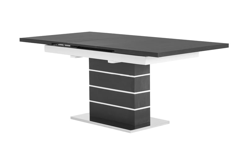 Macahan Spisebordssæt 140 cm + 6 Wyeth Stol - Sort/Hvid/Krom - Møbler - Borde - Spisebordssæt