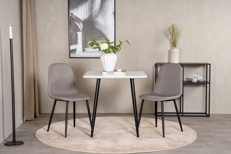 Pontus Spisebordssæt 75 cm + 2 Pontus Spisebordsstole - Møbler - Borde - Spisebordssæt