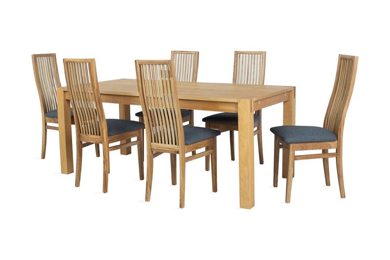 Spisebordssæt Chicago New med 6 stole - Møbler - Borde - Spisebordssæt