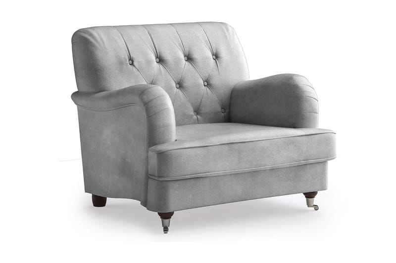 Howard Cantor Lænestol - Sølvgrå - Møbler - Lænestole & puffer - Velour Lænestol
