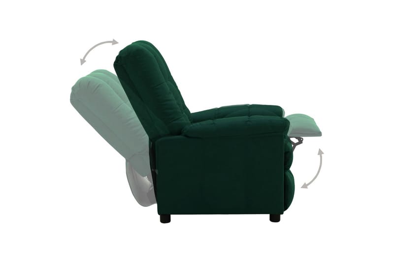 elektrisk lænestol stof mørkegrøn - Grøn - Møbler - Lænestole & puffer - Lænestole
