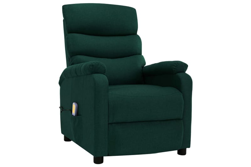 Massagestol Stof Mørkegrøn - Grøn - Møbler - Lænestole & puffer - Lænestole