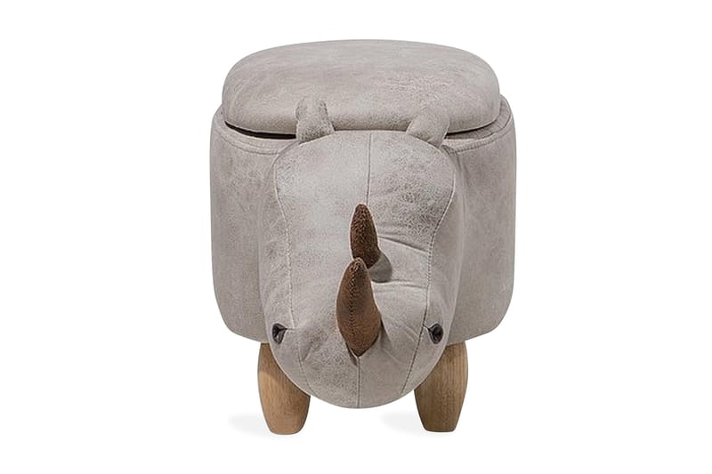 Rhino siddepuf 60 cm - Grå - Møbler - Lænestole & puffer - Ottoman