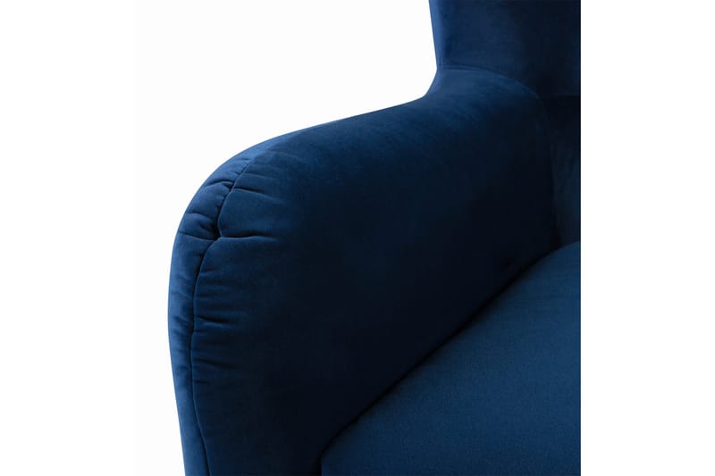 Hallhult Lænestol - Velour/Mørkeblå - Møbler - Lænestole & puffer - Velour Lænestol