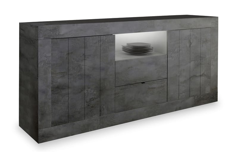 Urbino Skænk 184 cm - Mørkegrå Beton - Møbler - Opbevaring - Skænke & sideboards