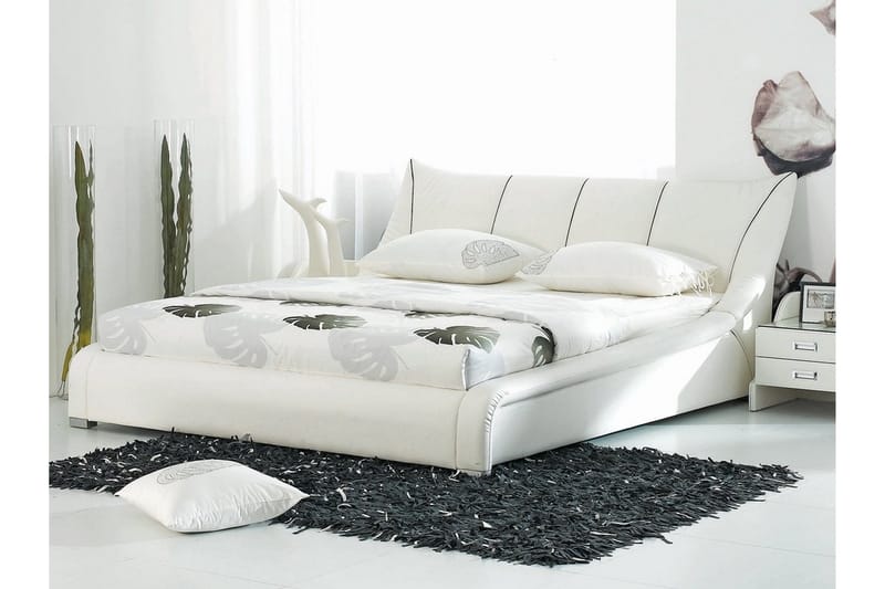 Nantes dobbelt seng 180 | 200 cm - Hvid - Møbler - Senge - Boxmadras & Boxseng