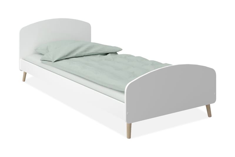 Genieve Seng 90x200 cm - Hvid - Møbler - Senge - Enkeltsenge