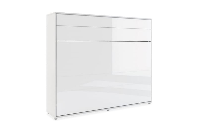Skabsseng 160x200 cm Hvid Højglans - Bed Concept - Møbler - Senge - Gæsteseng & ekstraseng - Sengeskab