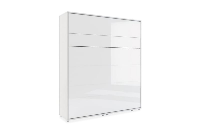 Skabsseng 180x200 cm Hvid Højglans - Bed Concept - Møbler - Senge - Gæsteseng & ekstraseng - Sengeskab